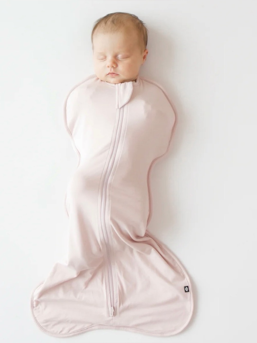 NWT Kyte Swaddle Bag in Blush Arms Up